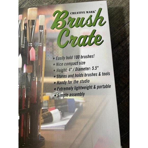 Brush Crate Multi Bin Organizer Paint Artist Holder Pen Pencil 49 openings - Picture 7 of 7